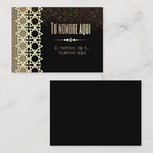 tarjeta de visita de negocios para personalizar 名刺 (正面/裏面)