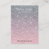 Tarjeta De Visita  Elegant Glitter Glitter Modern  名刺 (正面)