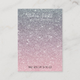 Tarjeta De Visita  Elegant Glitter Glitter Modern  名刺