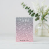 Tarjeta De Visita  Elegant Glitter Glitter Modern  名刺 (スタンド正面)