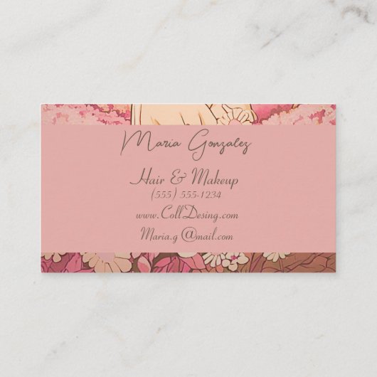 tarjeta de visita elegante  名刺 (裏面)