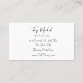 tarjeta de visita elegante  名刺 (裏面)