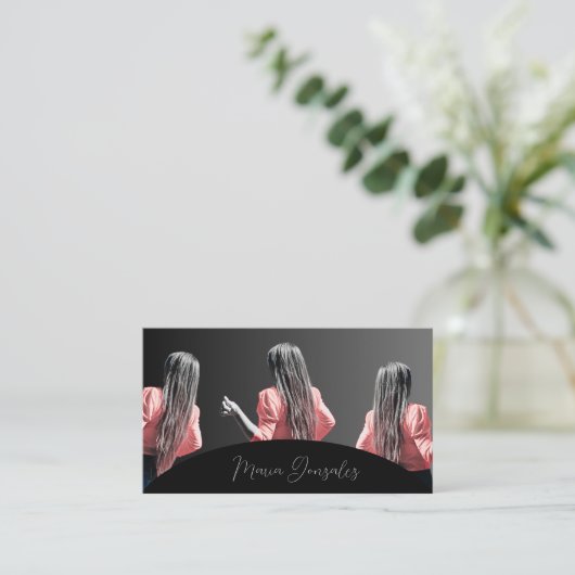 tarjeta de visita elegante  名刺 (スタンド正面)