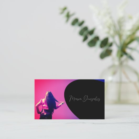 tarjeta de visita elegante 名刺 (スタンド正面)