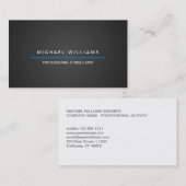 TARJETA DE VISITA ELEGANTE MODERNA MINIMALISTA 名刺 (正面/裏面)