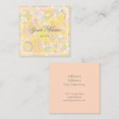 Tarjeta de Visita - Floral スクエア名刺 (正面/裏面)