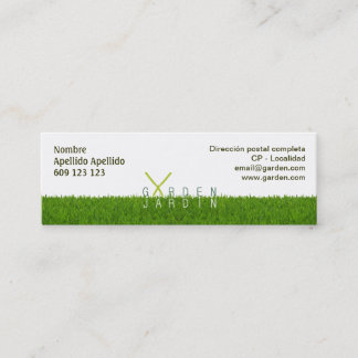 Tarjeta de visita Garden_jardín 76x25mm スキニー名刺