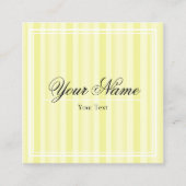 Tarjeta de Visita - Líneas - Amarillo スクエア名刺 (正面)