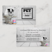 Tarjeta De Visita Mascota Grooming 名刺 (正面/裏面)