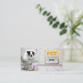 Tarjeta De Visita Mascota Grooming 名刺 (スタンド正面)