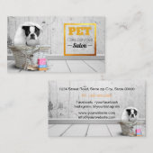 Tarjeta De Visita Mascota Grooming 名刺 (正面/裏面)