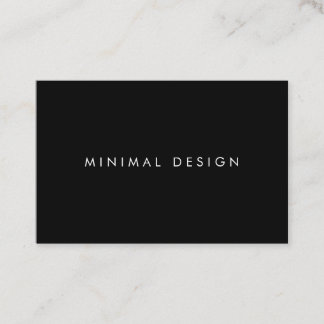 Tarjeta de visita Minimal Black BusinessCard 名刺