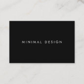 Tarjeta de visita Minimal Black BusinessCard 名刺 (正面)
