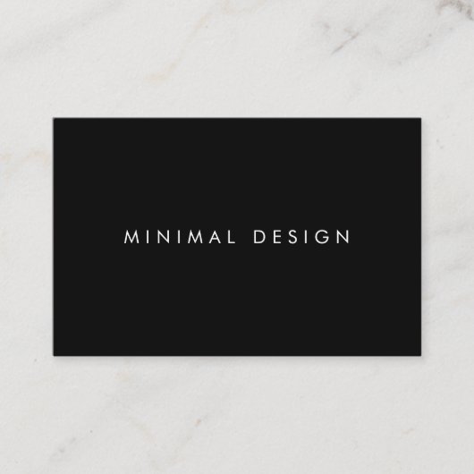 Tarjeta de visita Minimal Black BusinessCard 名刺 (正面)