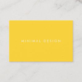 Tarjeta de visita Minimal Yellow Business Card 名刺