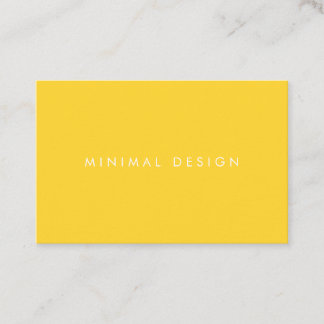 Tarjeta de visita Minimal Yellow Business Card 名刺