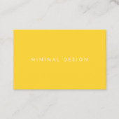 Tarjeta de visita Minimal Yellow Business Card 名刺 (正面)
