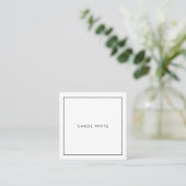 Tarjeta de visita Modern Black White Business Card スクエア名刺 (スタンド正面)