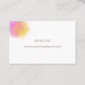 Tarjeta de visita música 名刺 (裏面)