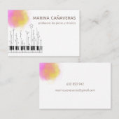 Tarjeta de visita música 名刺 (正面/裏面)