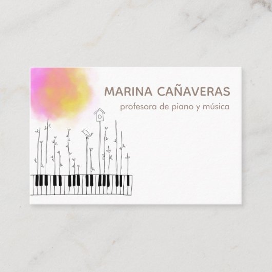 Tarjeta de visita música 名刺 (正面)