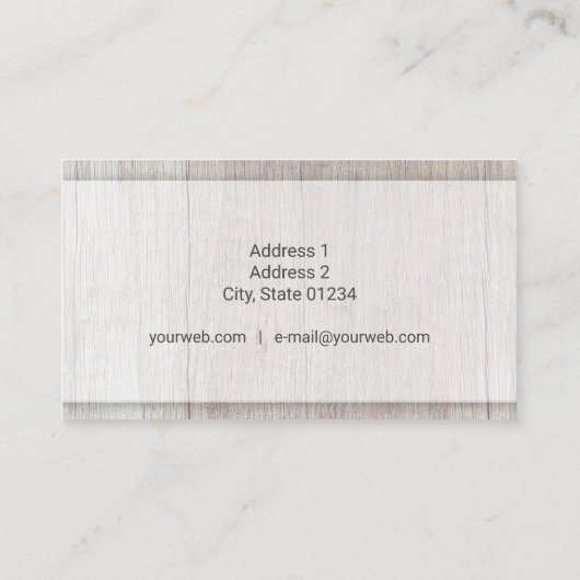 Tarjeta de visita - Natural 05 名刺 (裏面)