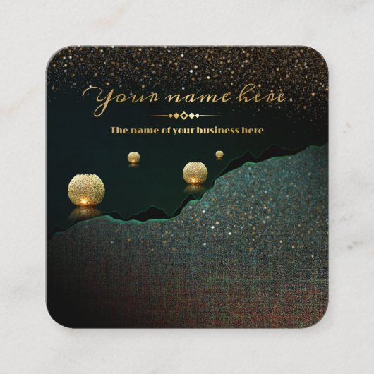 TARJETA DE VISITA negocio スクエア名刺 (正面)