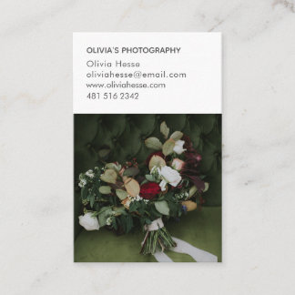 Tarjeta de visita para fotógrafo 7 Foto + Datos 名刺