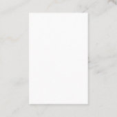 Tarjeta de visita para fotógrafo 7 Foto + Datos 名刺 (裏面)