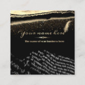 tarjeta de visita personalizada para escritor スクエア名刺 (正面)