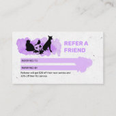 Tarjeta De Visita Pet Care / Sitting services / P 名刺 (正面)