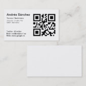 Tarjeta de visita QR  Básica 名刺 (正面/裏面)
