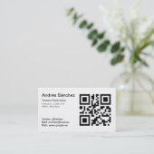Tarjeta de visita QR  Básica 名刺 (スタンド正面)