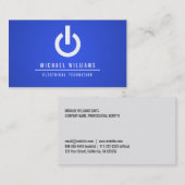 TARJETA DE VISITA TÉCNICO ELECTRICISTA ELÉCTRICO 名刺 (正面/裏面)