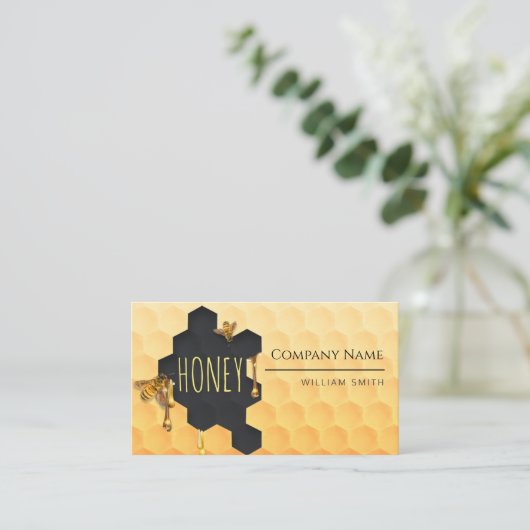 Tarjeta De Visita Vendedor de miel: apicultor 名刺 (スタンド正面)