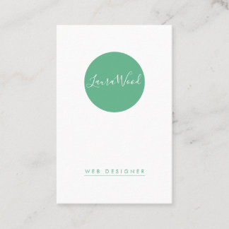 Tarjeta de visita Vertical Circle Business Card 名刺