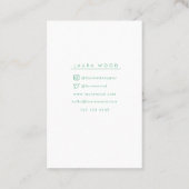 Tarjeta de visita Vertical Circle Business Card 名刺 (裏面)