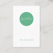 Tarjeta de visita Vertical Circle Business Card 名刺 (正面)