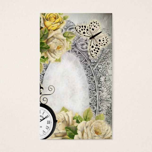 Tarjeta de visita vintage estilo victoriano 2017 (正面)