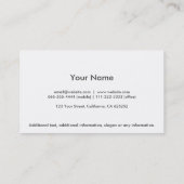 Tarjeta dorada de metal para profesionales 名刺 (裏面)
