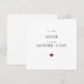 Tarjeta felicitacion dia de la madre シーズンカード (正面/裏面)