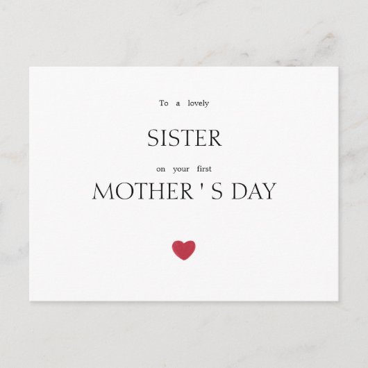 Tarjeta felicitacion dia de la madre ポストカード (正面)