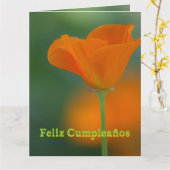 Tarjeta - Feliz Cumpleaños Todasのルクスen色 カード (黄色い花)