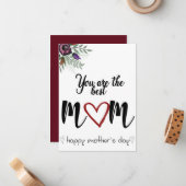 Tarjeta Feliz día de las madres ノートカード (正面/裏面インサイチュ)