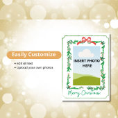 Tarjeta Festiva Border Ribbon Bow シーズンカード