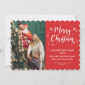 Tarjeta Festiva Family Christmas Cookie photo Card シーズンカード (正面)