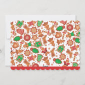 Tarjeta Festiva Family Christmas Cookie photo Card シーズンカード (裏面)