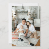 Tarjeta Festiva Minimal Pastel Regalos con Foto  シーズンカード (裏面)