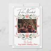 Tarjeta Festiva Navidades de Botánico Mistletoe シーズンカード (正面)