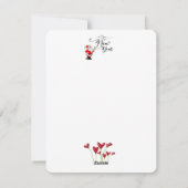Tarjeta festiva plana de año nuevo con flores シーズンカード (裏面)